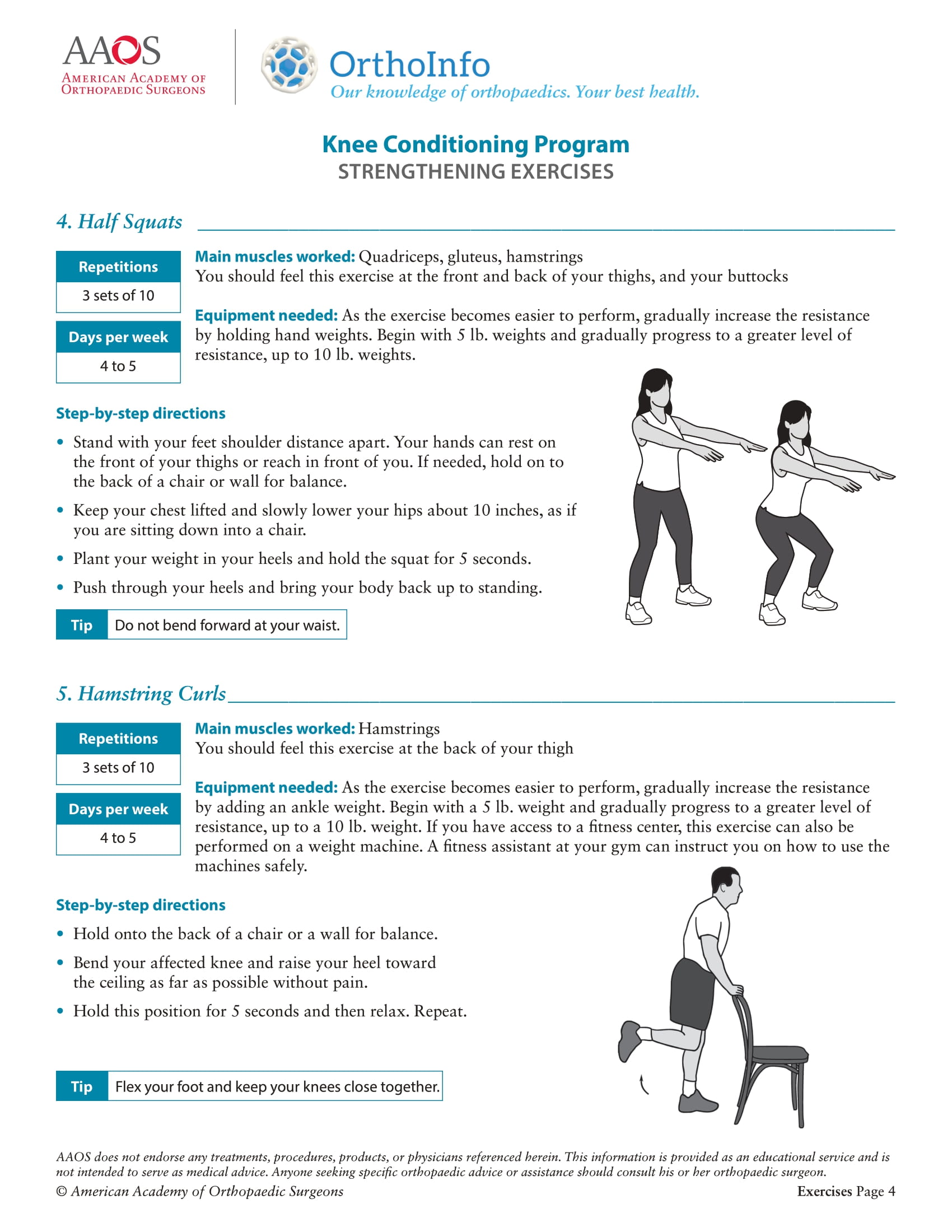 Hip Conditioning Program