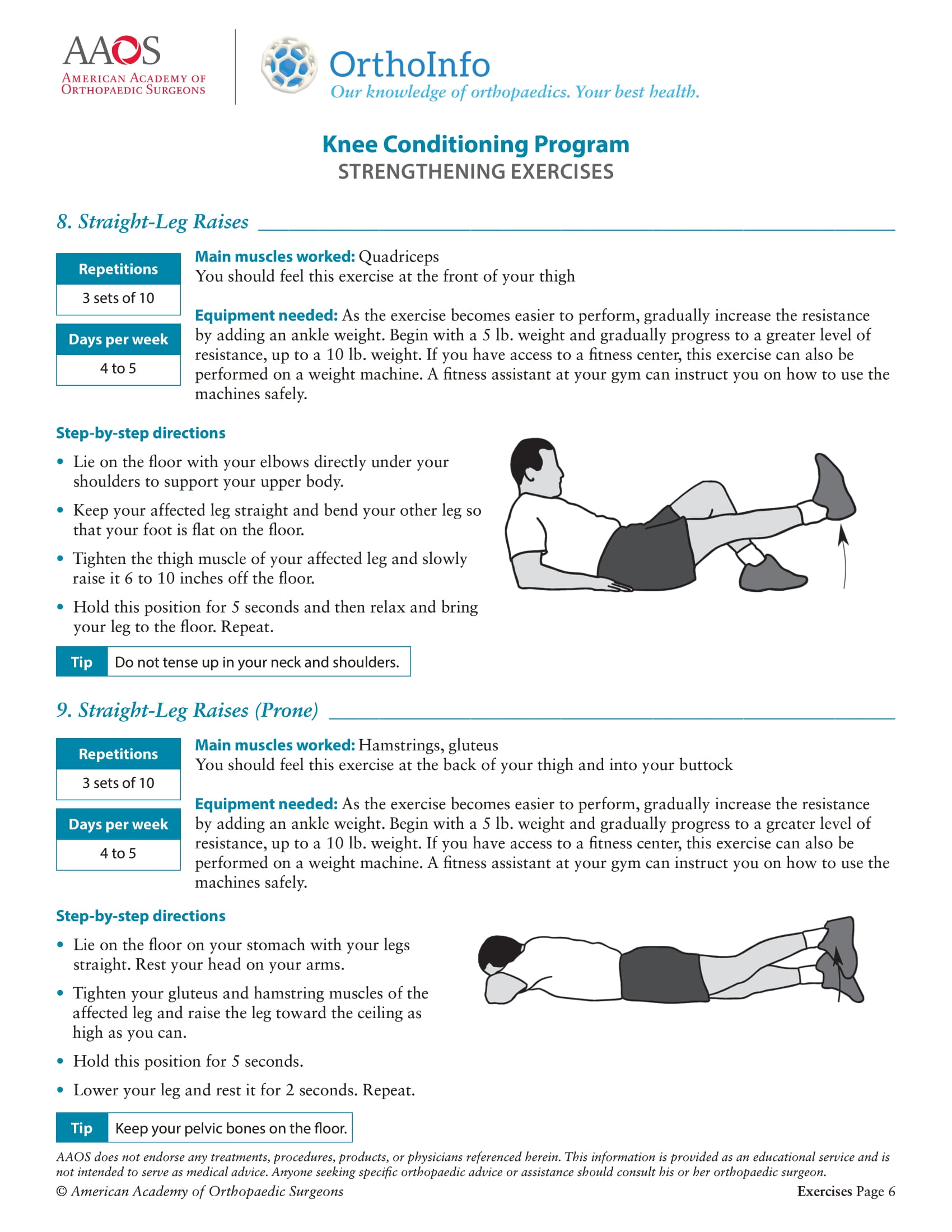 Knee Conditioning Program