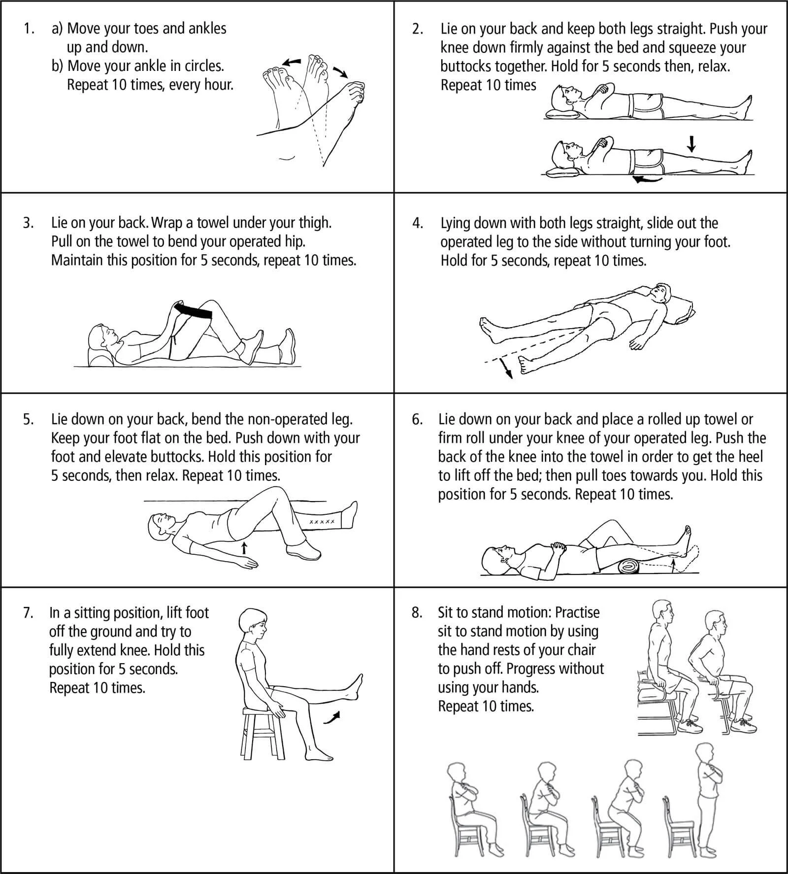 Total Hip Replacement Exercise Guide